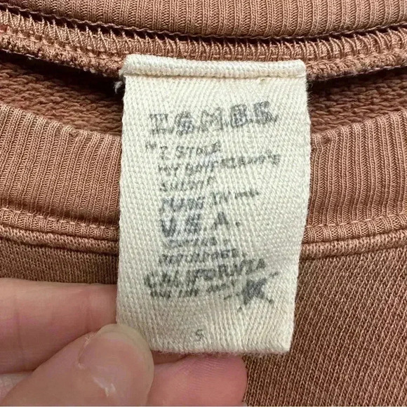 I.S.M.B.S Dreamer Crew Neck Sweatshirt Western Bull Brown Tan Women’s Size Small - Picture 8 of 10